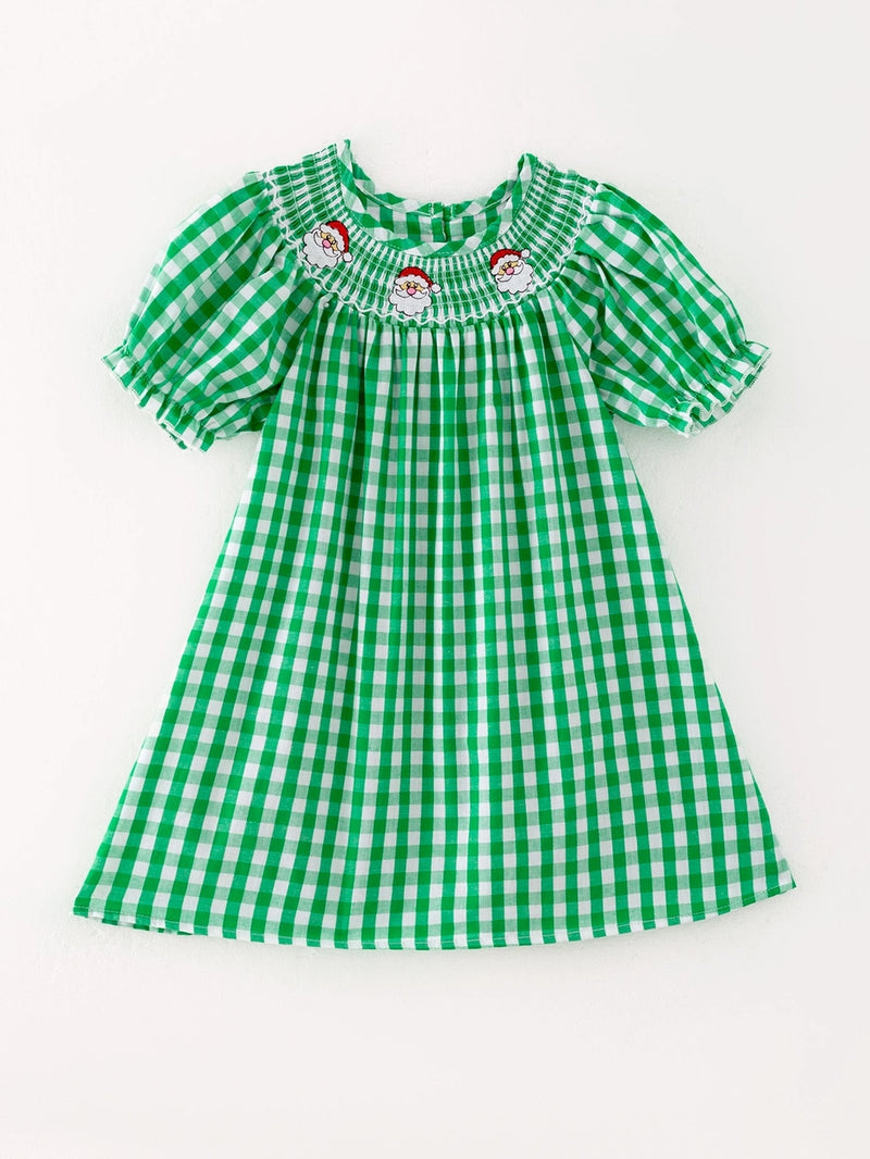 Santa Claus Smocked Dress