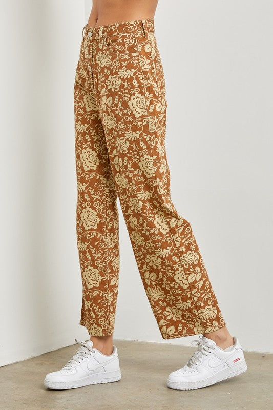 Floral Print Pants