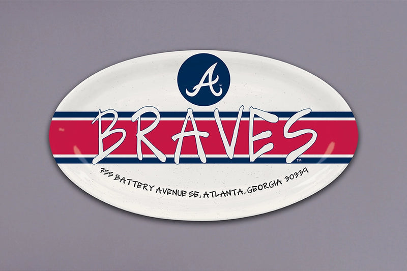 Braves Oval Platter