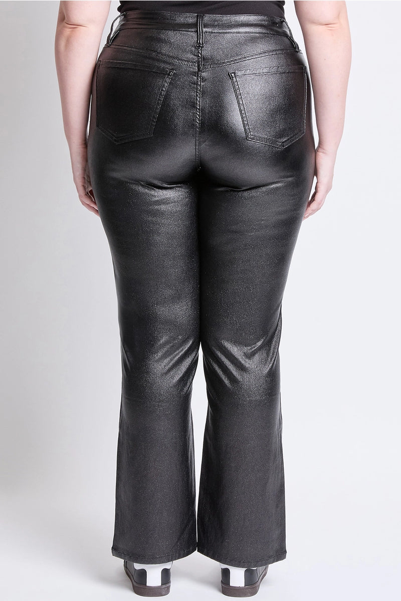 Straight Leg Metallic Pant