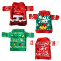 Light Up Wine Bottle Sweater