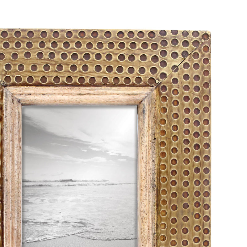 Brass Distressed Picture Frame