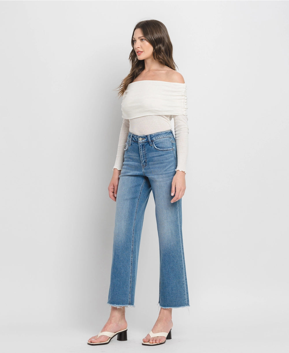 Ankle Wide Leg Jeans