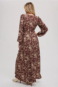 Floral Wrap Maxi Dress