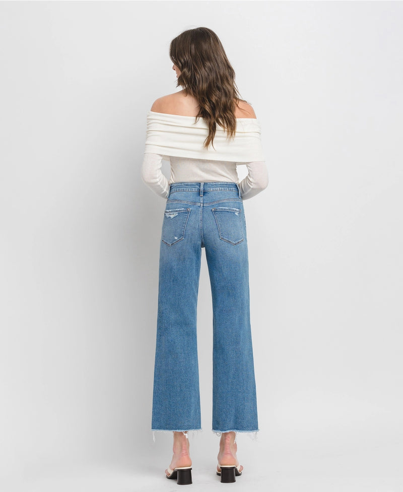 Ankle Wide Leg Jeans