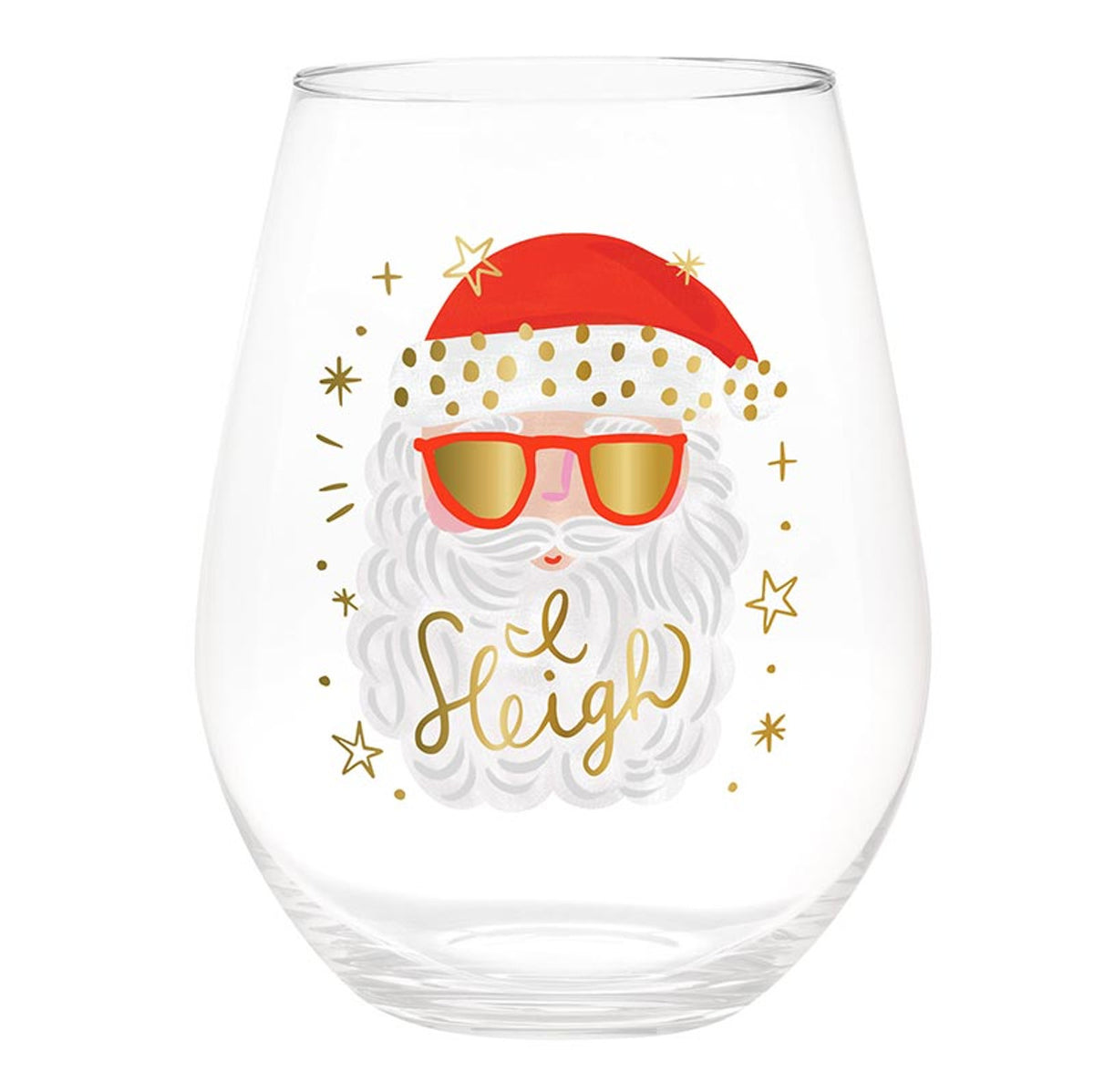 Christmas Jumbo Wine Glass