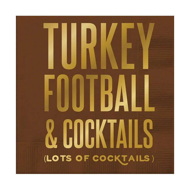 Turkey Football Cocktail Napkins