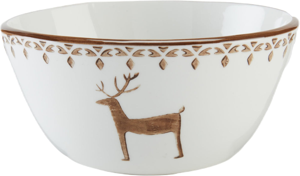 Wooded Reindeer Bowl