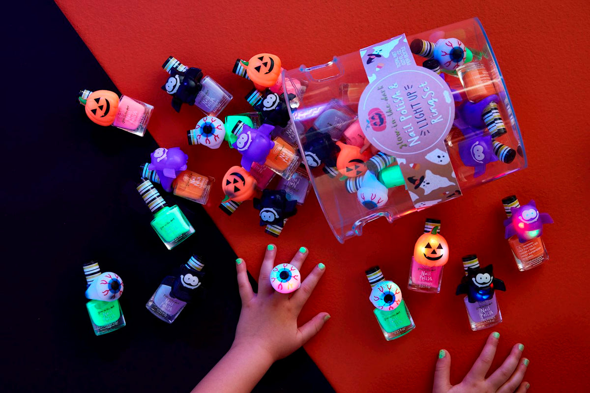 Halloween Nail Polish Ring Set