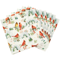 Winter Cardinals Dinner Napkins