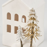 Lighted Winter House