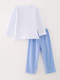 Boys Farm Smocked Outfit