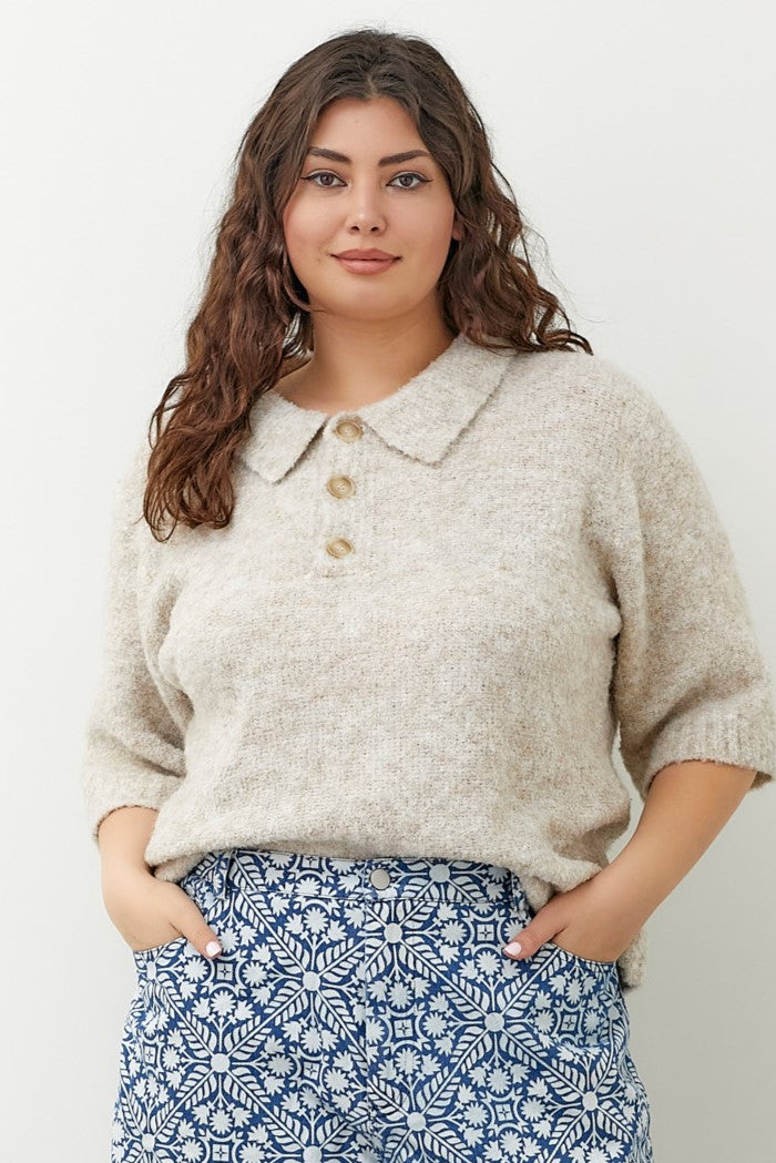 Boucle Knit Sweater