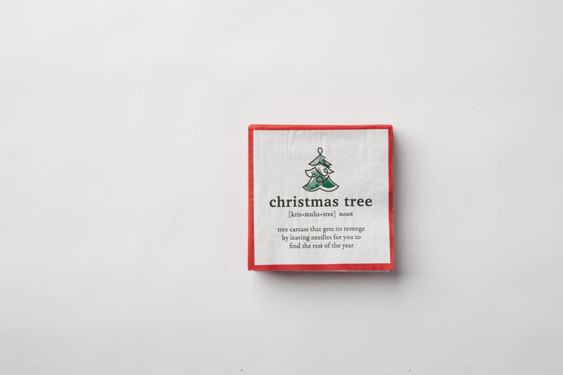 Christmas Tree Beverage Napkins