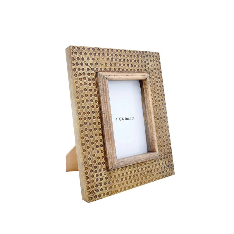 Brass Distressed Picture Frame