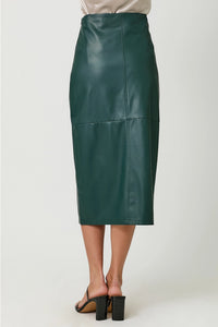 Leather Midi Skirt