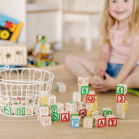 Wooden ABC 123 Blocks