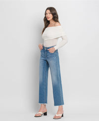 Ankle Wide Leg Jeans