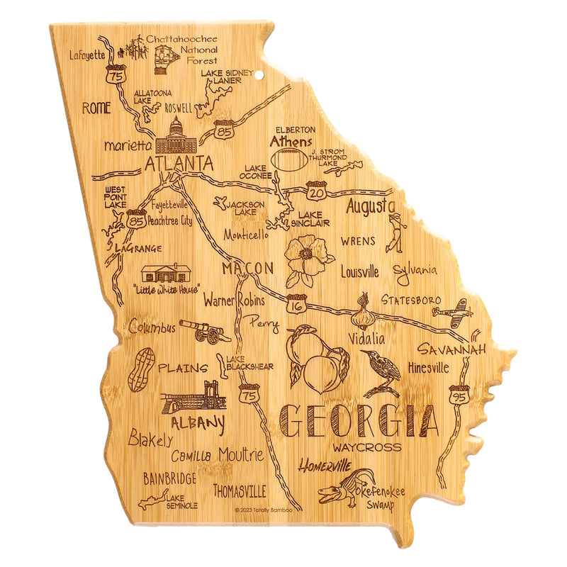 Destination Georgia Shaped Board