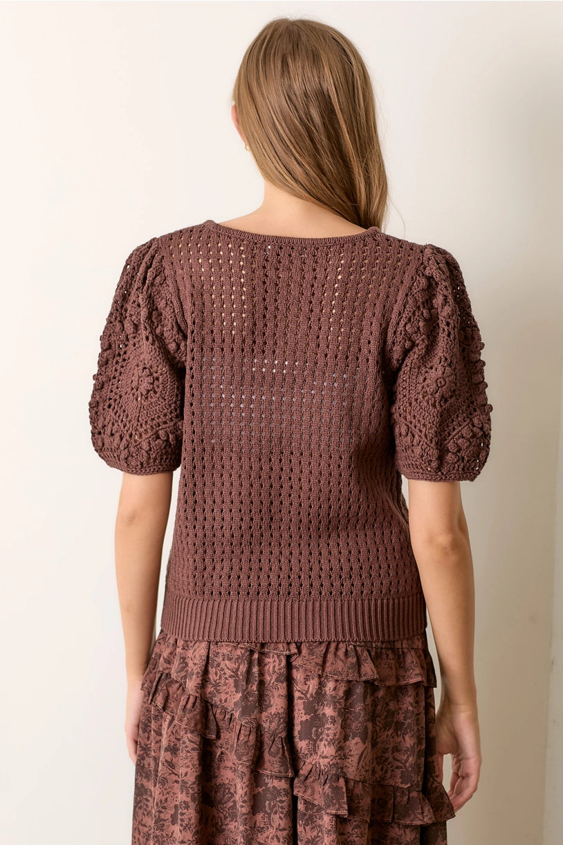 Crochet Sleeve Sweater