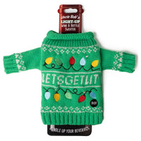 Light Up Wine Bottle Sweater