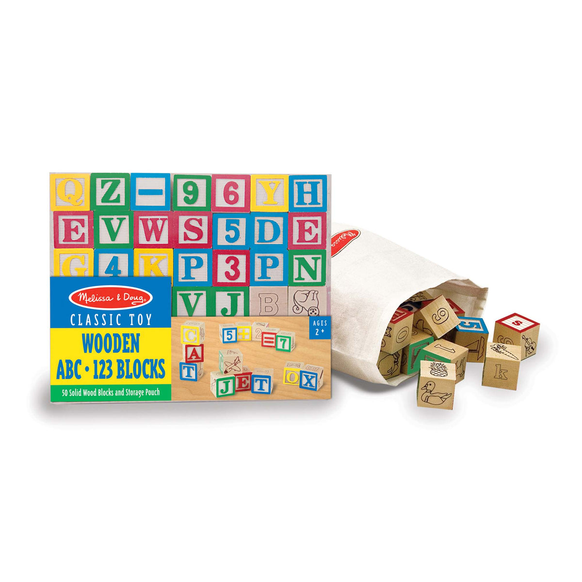 Wooden ABC 123 Blocks