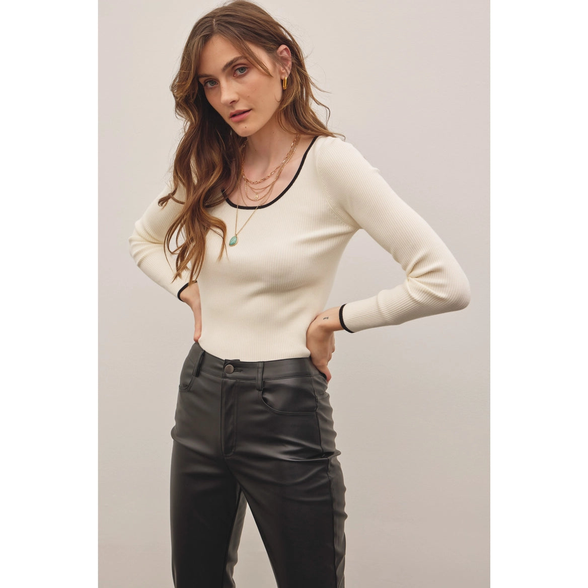 Vegan Leather Crop Pants