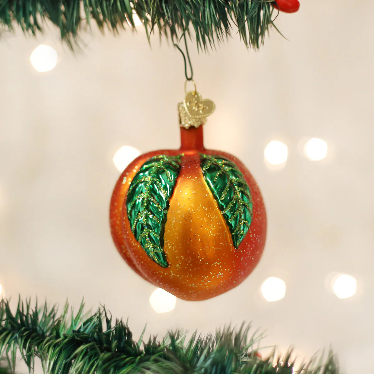 Peach Ornament