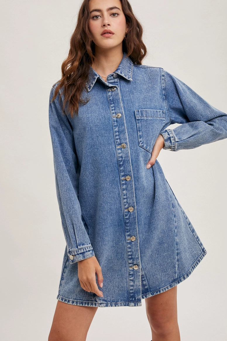 Denim Shirt Dress