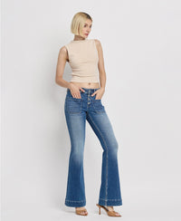 Trouser Hem Flare Jeans