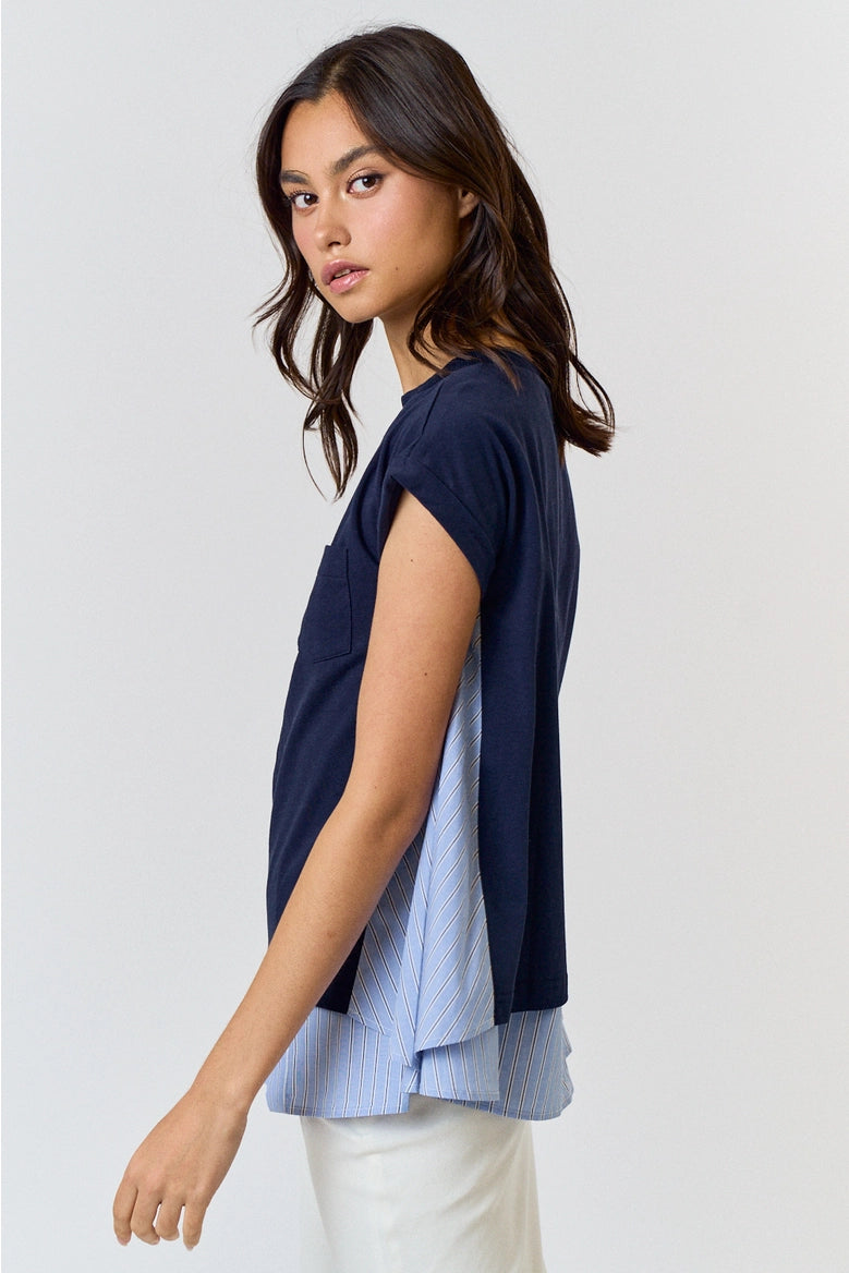 Layered Cap Sleeve Top