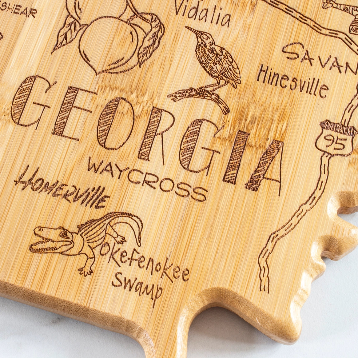 Destination Georgia Shaped Board