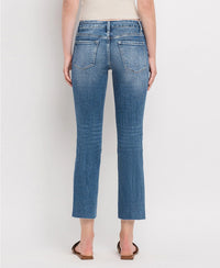 Raw Hem Crop Jeans