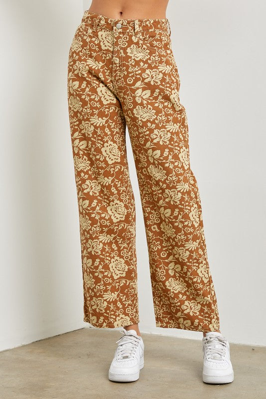 Floral Print Pants