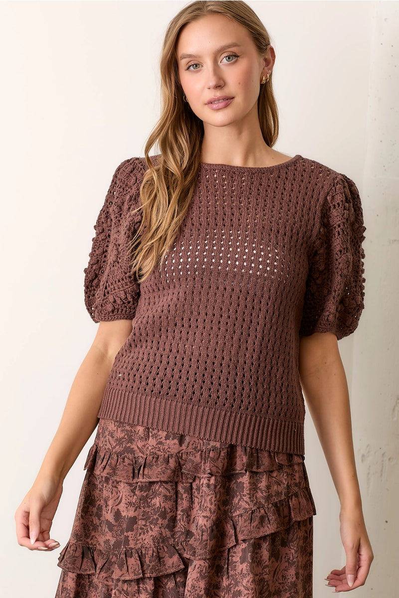 Crochet Sleeve Sweater