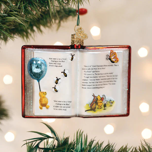 Pooh Book Ornament