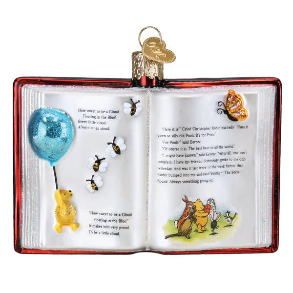 Pooh Book Ornament