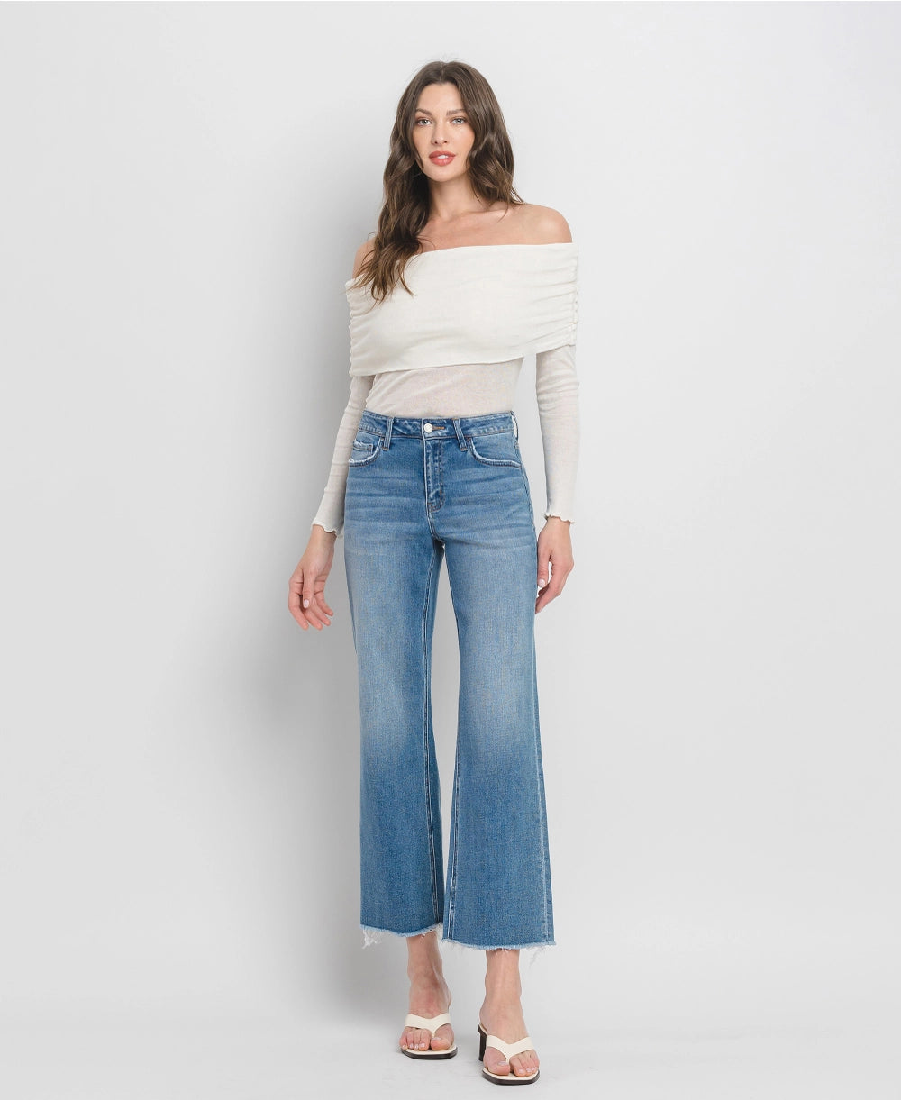 Ankle Wide Leg Jeans