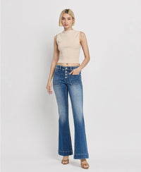 Trouser Hem Flare Jeans