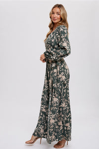 Floral Wrap Maxi Dress