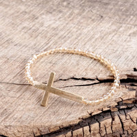 Sideways Cross Bracelet