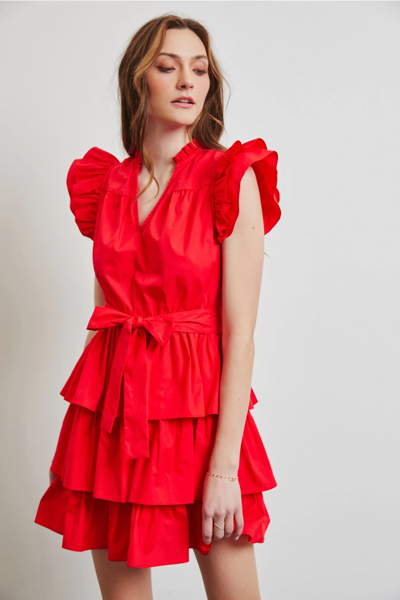 Tiered Ruffle Skirt Dress