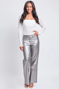 Straight Leg Metallic Pant