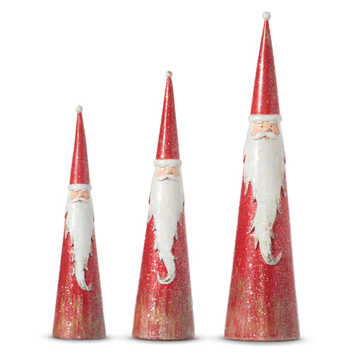 Distressed Cone Santa