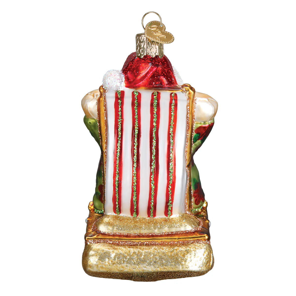 Sunning Santa Ornament