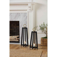 Tall Wood Lantern