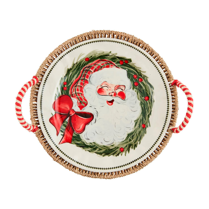 Santa Woven Platter Set