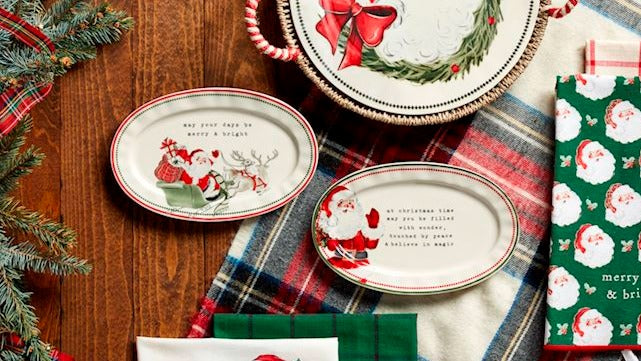 Christmas Sentiment Plate