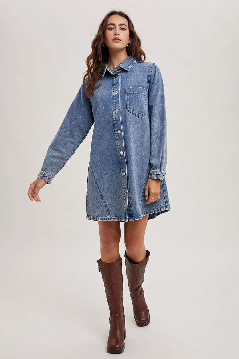 Denim Shirt Dress