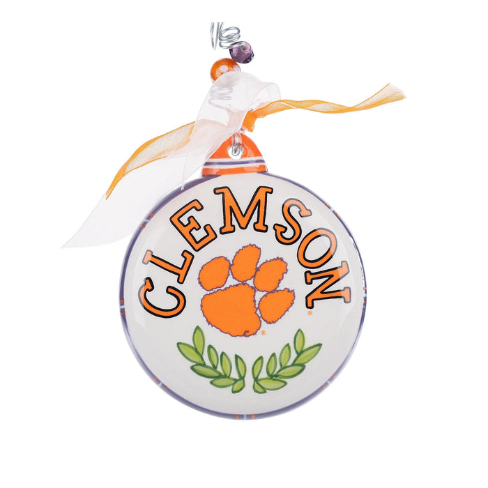 Clemson Puff Ornament